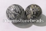 CDN1296 40mm round jasper decorations wholesale