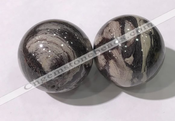 CDN1304 40mm round jasper decorations wholesale