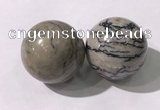 CDN1305 40mm round jasper decorations wholesale