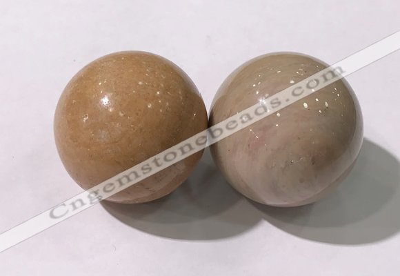 CDN1314 40mm round wood jasper decorations wholesale