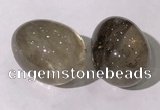 CDN1331 35*45mm egg-shaped smoky quartz decorations wholesale