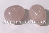 CDN1332 35*45mm egg-shaped rose quartz decorations wholesale