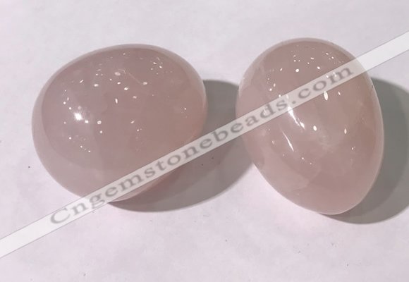 CDN1332 35*45mm egg-shaped rose quartz decorations wholesale