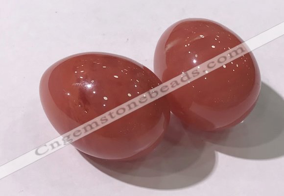 CDN1336 35*45mm egg-shaped cherry quartz decorations wholesale