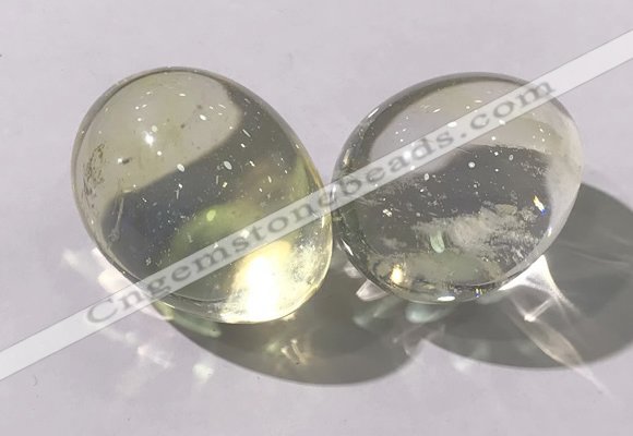 CDN1338 35*45mm egg-shaped glass decorations wholesale