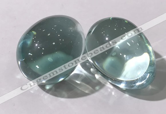 CDN1340 35*45mm egg-shaped glass decorations wholesale