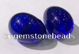 CDN1341 35*45mm egg-shaped glass decorations wholesale