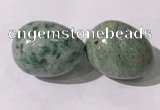 CDN1354 35*45mm egg-shaped Qinghai jade decorations wholesale