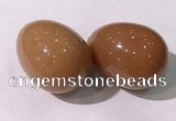 CDN1358 35*45mm egg-shaped red aventurine decorations wholesale