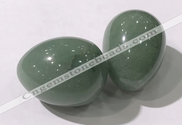 CDN1360 35*45mm egg-shaped green aventurine decorations wholesale