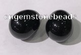 CDN1376 35*45mm egg-shaped black obsidian decorations wholesale