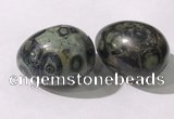 CDN1385 35*45mm egg-shaped kambaba jasper decorations wholesale