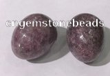 CDN1387 35*45mm egg-shaped lilac jasper decorations wholesale