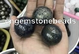 CDN14 35mm round pyrite gemstone decorations wholesale