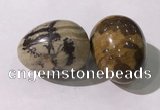 CDN1402 35*45mm egg-shaped jasper decorations wholesale