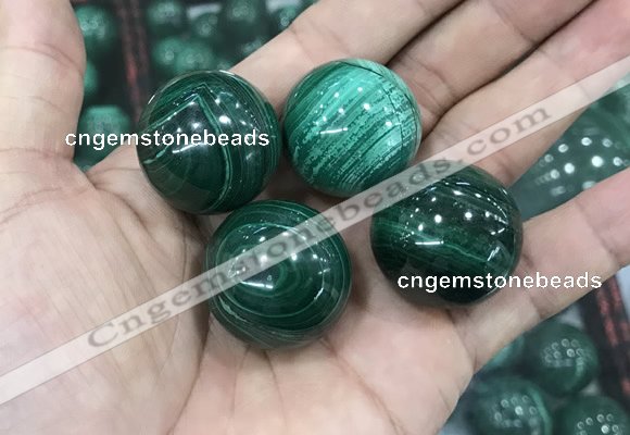 CDN21 25mm round natural malachite gemstone decorations