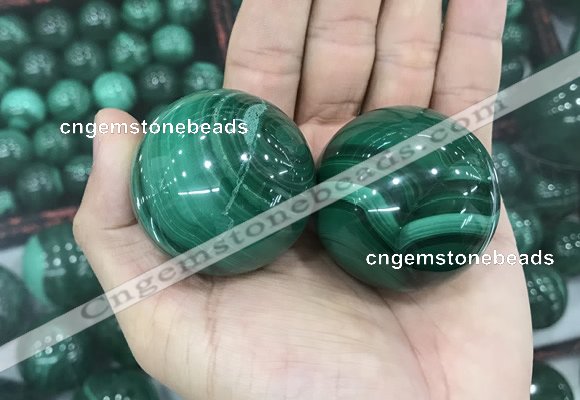 CDN23 40mm round natural malachite gemstone decorations