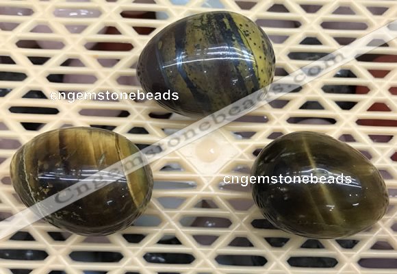 CDN311 30*40mm egg-shaped tiger eye decorations wholesale