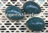 CDN312 30*40mm egg-shaped synthetic gemstone decorations wholesale