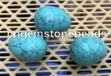 CDN315 30*40mm egg-shaped imitation turquoise decorations wholesale