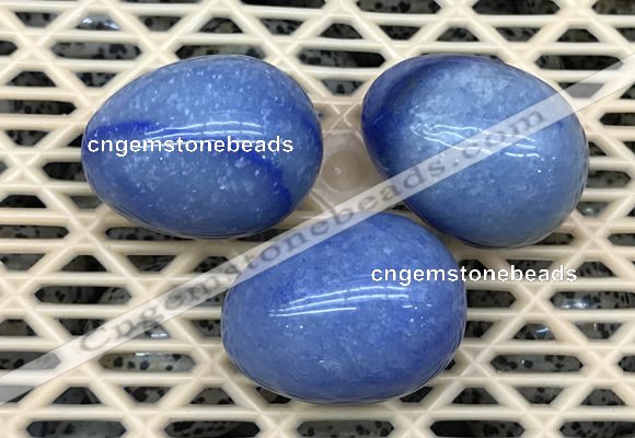 CDN321 30*40mm egg-shaped blue aventurine decorations wholesale