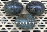 CDN323 30*40mm egg-shaped blood jasper decorations wholesale