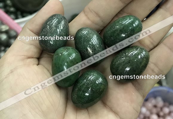 CDN33 18*25mm egg-shaped pyrite gemstone decorations wholesale