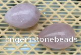 CDN331 35*50mm egg-shaped rose quartz decorations wholesale