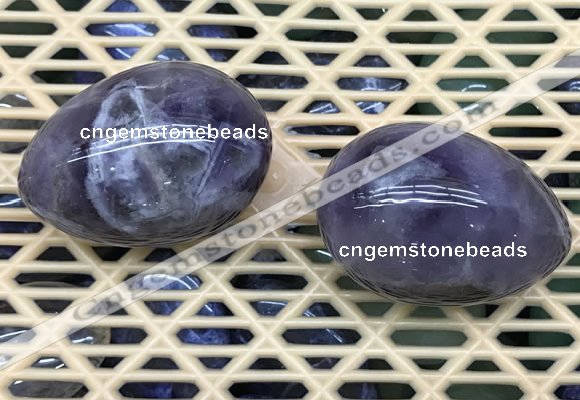 CDN332 35*50mm egg-shaped amethyst decorations wholesale