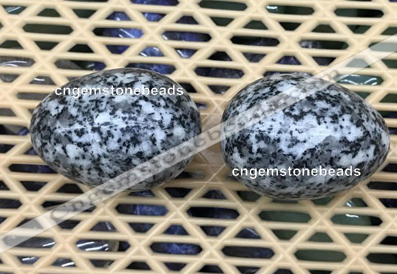 CDN348 35*50mm egg-shaped snowflake obsidian decorations wholesale