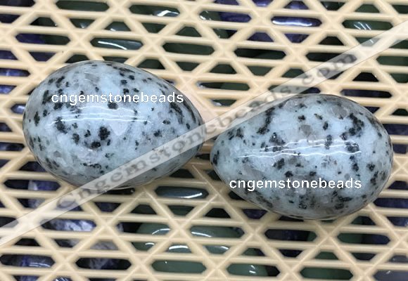 CDN349 35*50mm egg-shaped sesame jasper decorations wholesale