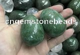 CDN35 38*50mm egg-shaped pyrite gemstone decorations wholesale