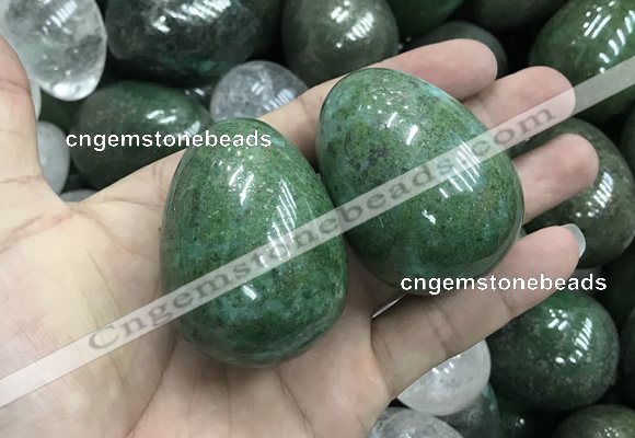 CDN35 38*50mm egg-shaped pyrite gemstone decorations wholesale