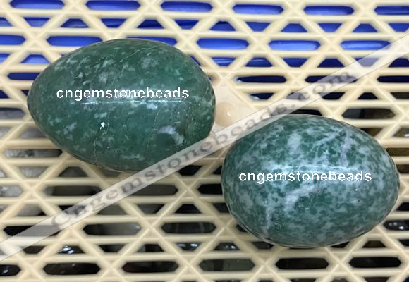 CDN352 35*50mm egg-shaped Qinghai jade decorations wholesale