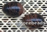 CDN356 35*50mm egg-shaped mahogany obsidian decorations wholesale