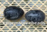 CDN358 35*50mm egg-shaped black labradorite decorations wholesale