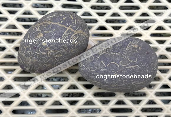 CDN359 35*50mm egg-shaped jasper decorations wholesale