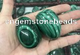 CDN38 32*50mm - 35*53mm egg-shaped natural malachite decorations