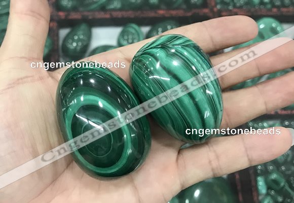 CDN38 32*50mm - 35*53mm egg-shaped natural malachite decorations