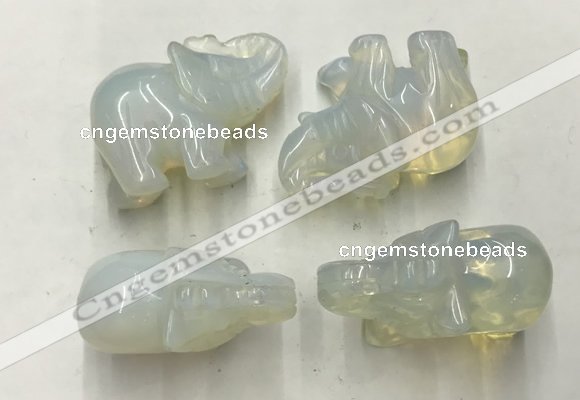 CDN381 20*40*30mm elephant rose quartz decorations wholesale