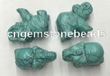 CDN383 20*40*30mm elephant imitation turquoise decorations wholesale