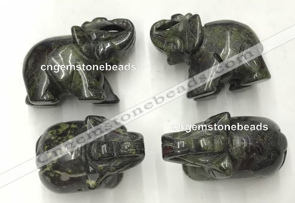CDN390 20*40*30mm elephant dragon blood jasper decorations wholesale