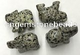 CDN391 20*40*30mm elephant dalmatian jasper decorations wholesale