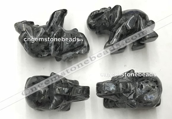 CDN393 20*40*30mm elephant labradorite decorations wholesale