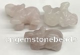 CDN400 25*50*35mm elephant rose quartz decorations wholesale