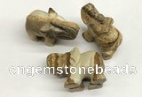 CDN407 25*50*35mm elephant picture jasper decorations wholesale