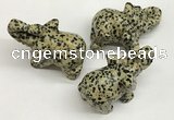 CDN408 25*50*35mm elephant dalmatian jasper decorations wholesale