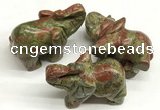 CDN413 25*50*35mm elephant unakite decorations wholesale