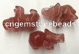 CDN415 25*50*35mm elephant cherry quartz decorations wholesale