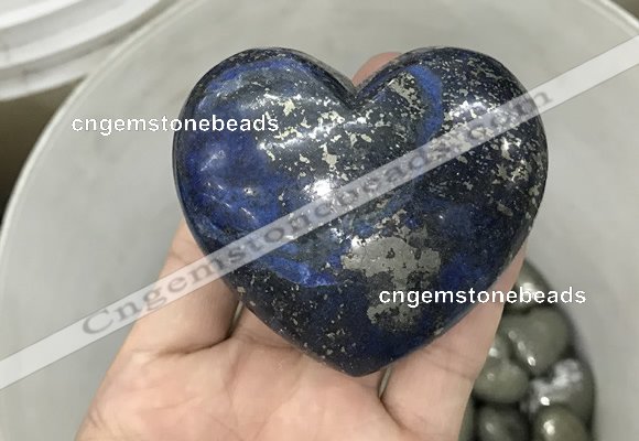 CDN42 65*70mm heart pyrite gemstone decorations